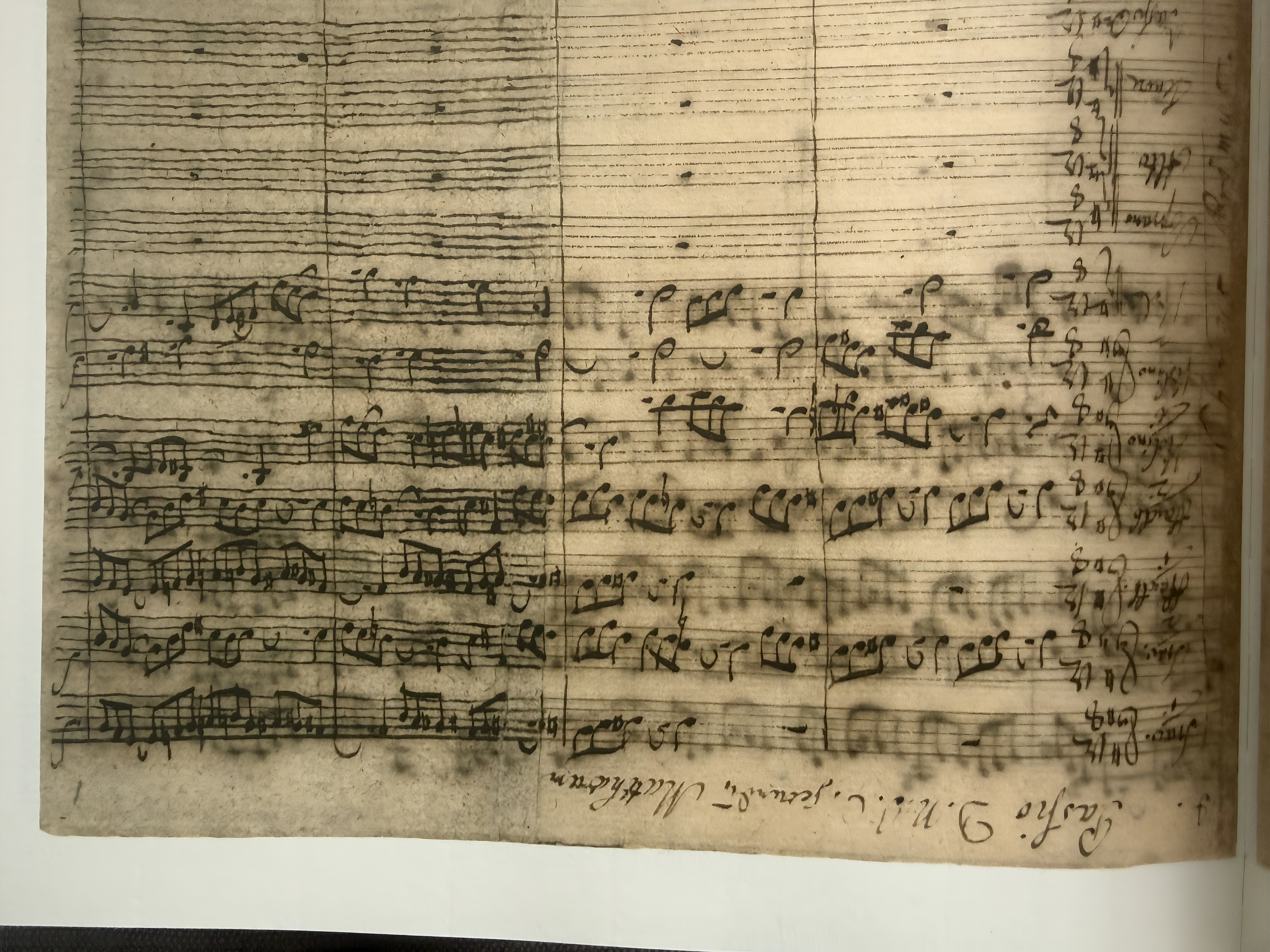 Autograph manuscript of J. S. Bach's St Matthew Passion